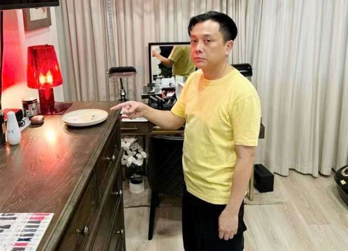 Ông Nguyễn Công Trí lúc bị bắt. (Ảnh: Công an TP HCM)