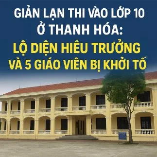 gian lận thi vào lớp 10 thanh hóa